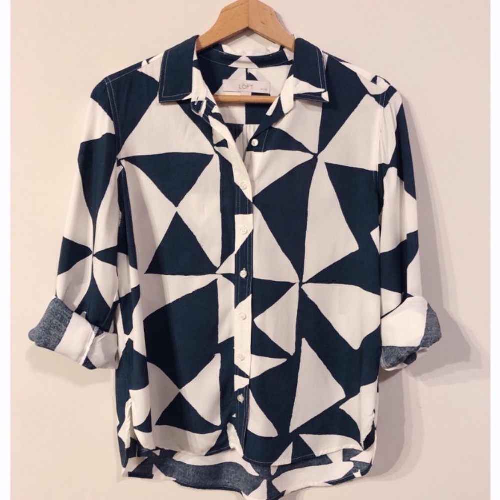 Loft Triangle Utility Blouse - image 3